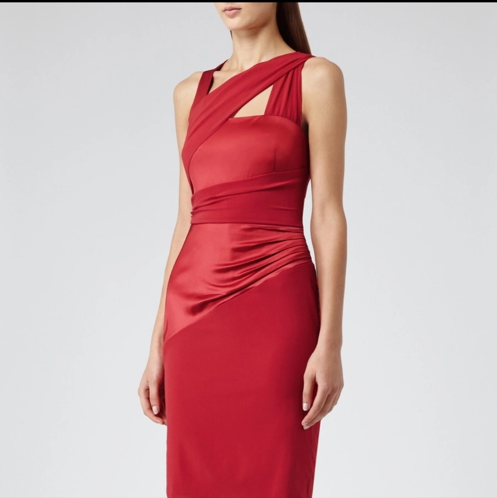 Reiss Hermione Red Dress XS 0 - Picture 2 of 9
